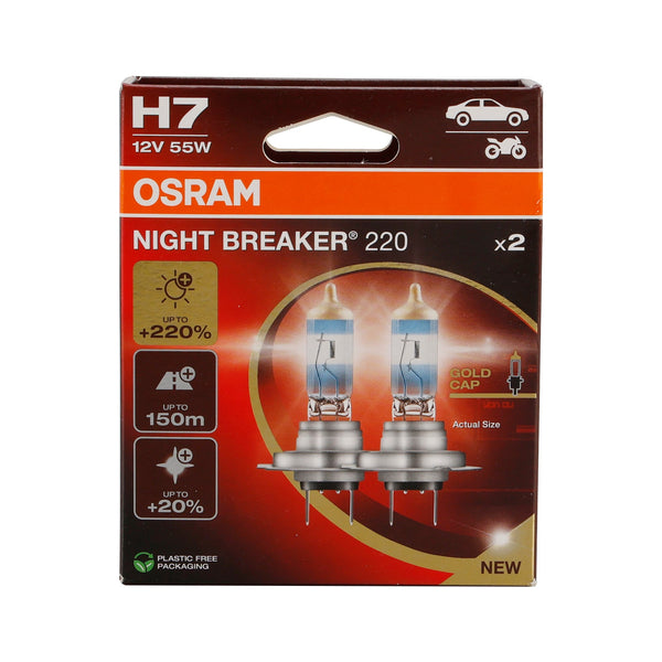 OSRAM 2PCS Car Lamp Night Breaker H7 12V 55W 64210NB220 Generic