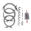 2001-2003 GMC Sierra 2500 HD 3500 Stainless Steel Braided Fuel Lines Kit 819-840 15043857