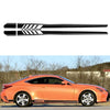 2pcs Side Skirt Stripes Decal Sticker for Mercedes Benz W205 C Class AMG Black