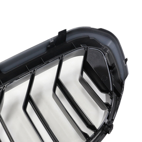 2017-2020 BMW 5-serie G30 G31 dobbel lamell foran nyregriller blank svart Generisk