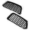 2018-2022 Audi Q5 2Pcs Front Bumper Cover Grill Grille Bezel Insert Mesh 80A807679D