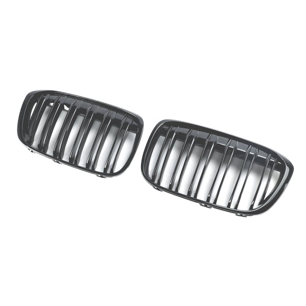 2016–2018 BMW X1 F48 F49 2PCS Gloss Black Front Niere Grill Grille Generic