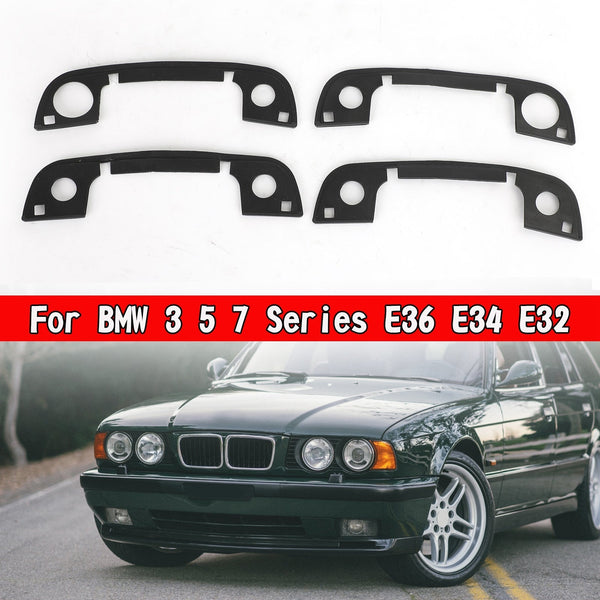 1986-1994 BMW E32 7-Series 4x Door Handle Gasket Rubber Seals 51 218 122 442