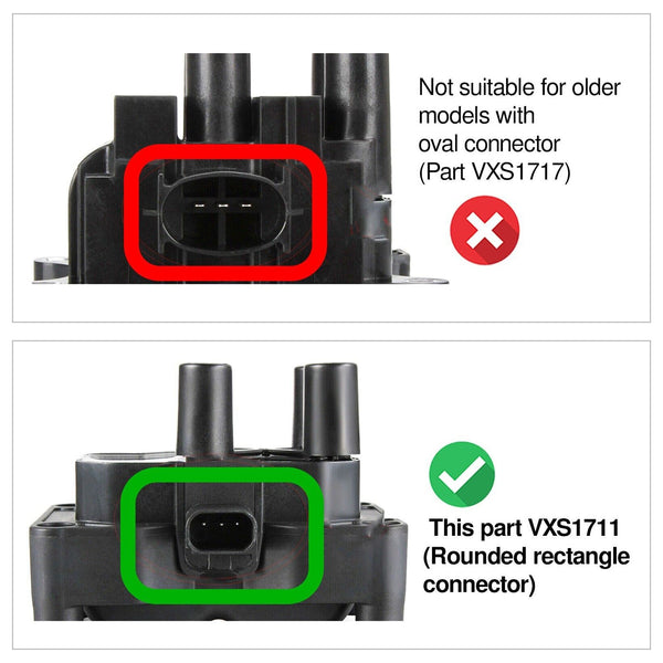 2008/10-2012/12 フォード フィエスタ VI バン 1.6 Ti-VCT 点火コイル パック 0221503485 ジェネリック