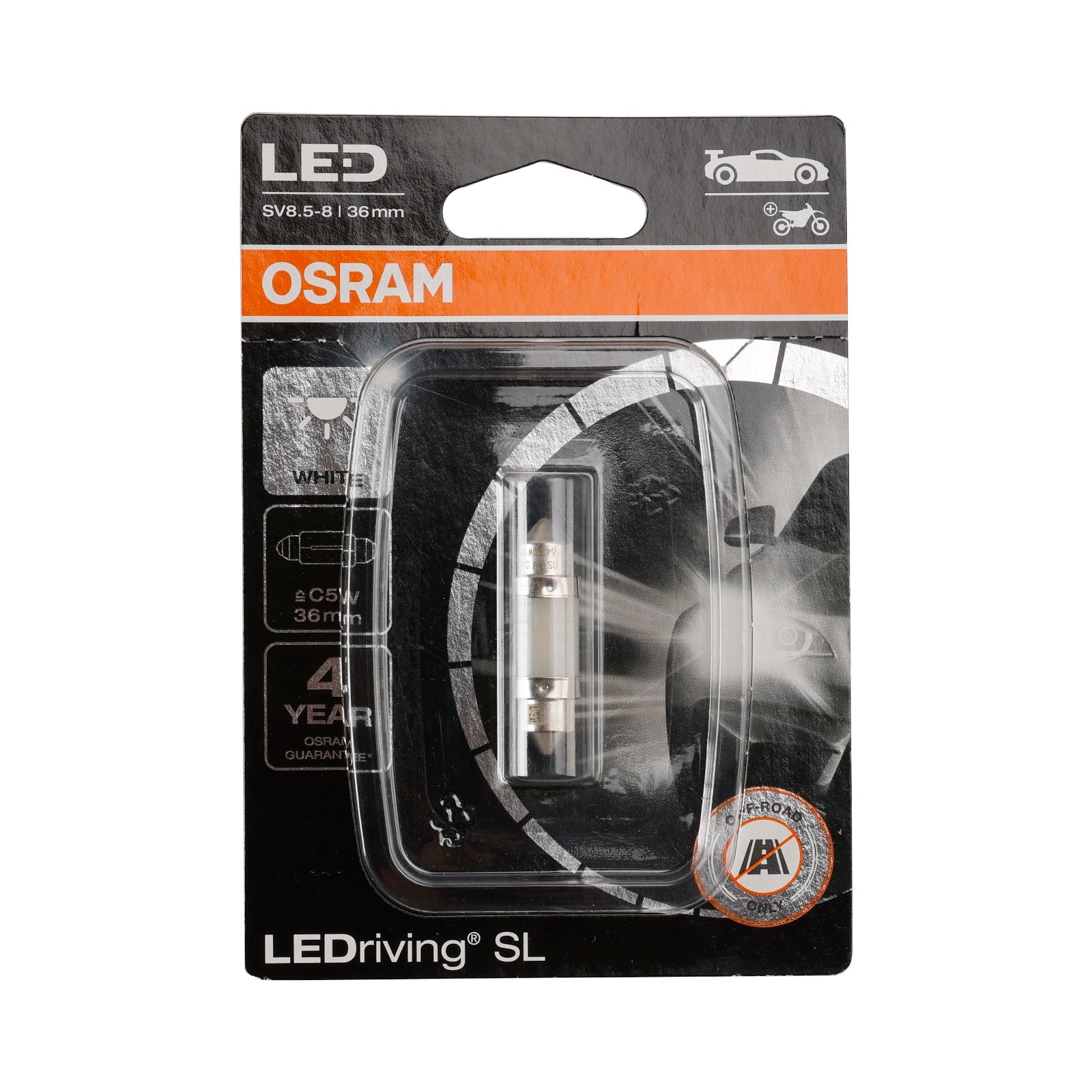 OSRAM Billys LEDriving SL C5W 36MM 12V 0,6W 6000K 6418DWP Generisk