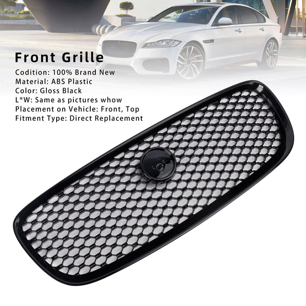 2016-2019 Jaguar XF XF-R Styl přední nárazník Grill Grille Gloss Black Generic