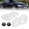 2Pcs Headlight Shell Lens Cover+Glue For Benz W230/R230 SL500 SL600 2003-08