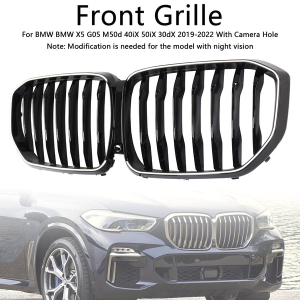 2019-2022 BMW X5 G05 M-Performance Gloss Black Front Nyre Grill 51137454887 Generisk