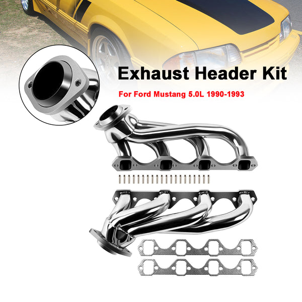 1990-1993 Ford Mustang 5.0L roestvrijstalen racespruitstuk algemeen