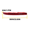 Left&Right Rear Bumper Reflector Tail Light Lamp Red Lens For Audi Q7 2007-2015