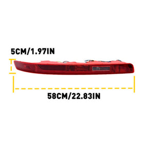 Left&Right Rear Bumper Reflector Tail Light Lamp Red Lens For Audi Q7 2007-2015