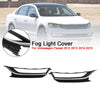 2012-2015 Volkswagen Passat 2Pcs Front Driving Fog Light Cover Black & Chrome