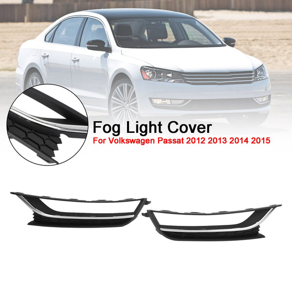 2012-2015 Volkswagen Passat 2st Front Driving Dim Light Cover Black & Chrome Generic