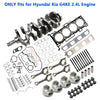 2010-2020 Hyundai Tucson Santa Fe G4KE 2.4L Engine Overhaul Rebuild Kit & Crankshaft & Con Rods 23510-25220