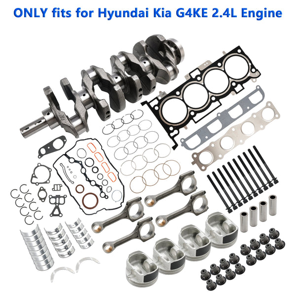 2010-2020 Hyundai Tucson Santa Fe G4KE 2.4L Engine Overhaul Rebuild Kit & Crankshaft & Con Rods 23510-25220