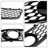 2009-2013 Audi A3 8P Standard Version Honeycomb Bumper Front Fog Light Grille Grill Cover