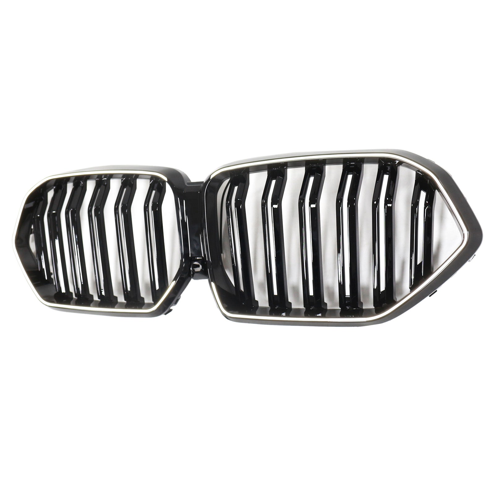 2020-2022 BMW X6 G06 M50i blank sort frontkofangergitter med kamerahul Generisk