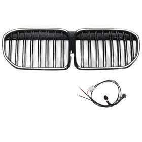 2019-2022 BMW 7-serie G11 G12 Double Slat Gloss Black Front Grill Grille Generic