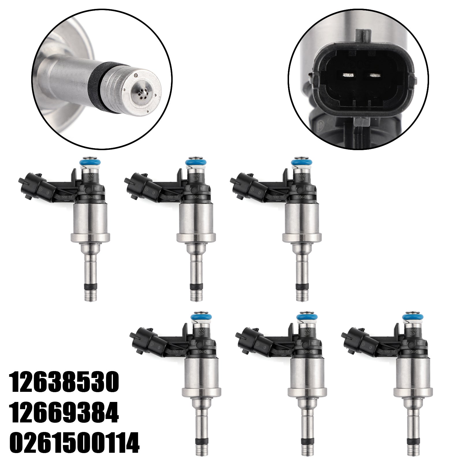 2009-2011 Chevrolet Traverse 3.6L V6 6pcs Inyectores de combustible 12638530