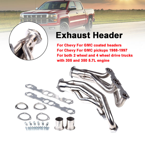 88-97 Chevy For GMC coated headers Stainless Steel Exhaust Headers