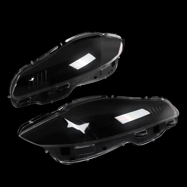Pair Front Headlight Lens Cover Shell Clear For Jaguar XJ XJL 2010-2019