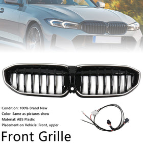 2019-2022 BMW 3-serie G20 Glossy Black Kidney Grille Grill 51138072085 Generisk