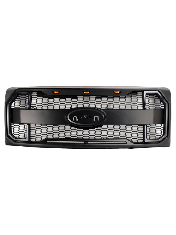 2009-2014 Ford F150 Matte Black Raptor Style Front Bumper Grille Grill Generic