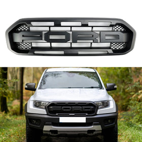 Ford Ranger 2019-2023 Black Raptor Style Front Bumper Grill Grille