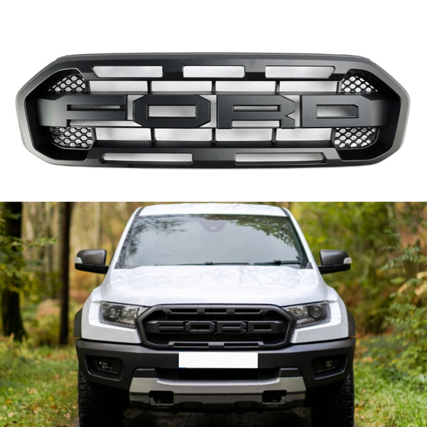 Ford Ranger 2019-2023 zwarte Raptor-stijl voorbumpergrille, generiek