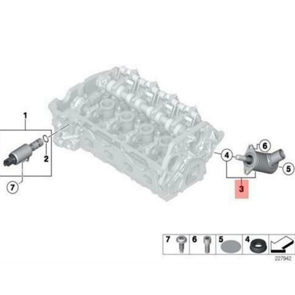 2011-2013 Mini Cooper Hatchback R56 Excentrische as Valvetronic-motoractuator 11377591588 Generiek