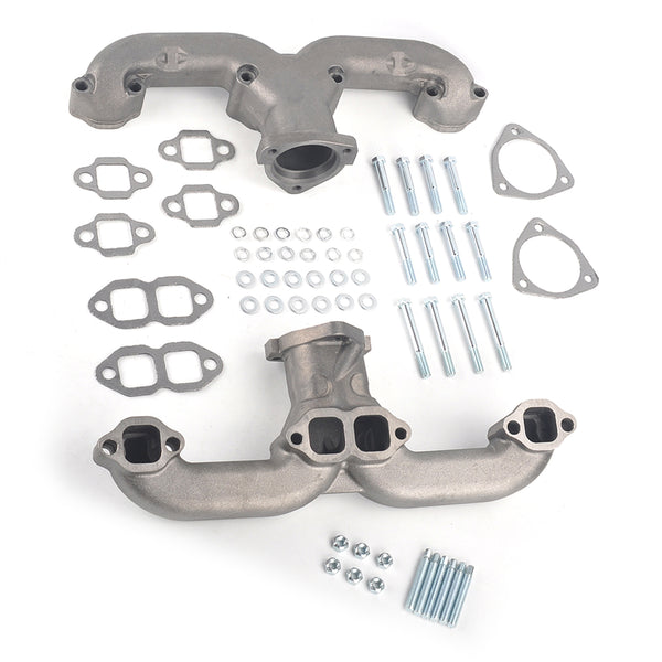 Auspuffkrümmer aus Gusseisen, passend für Chevy Small Block SBC 283 305 327 1962–1963