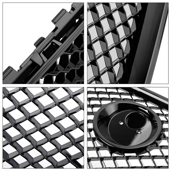 2008-2011 Jaguar XF XF-R stil foran støtfanger Grill Grill glans svart Generisk