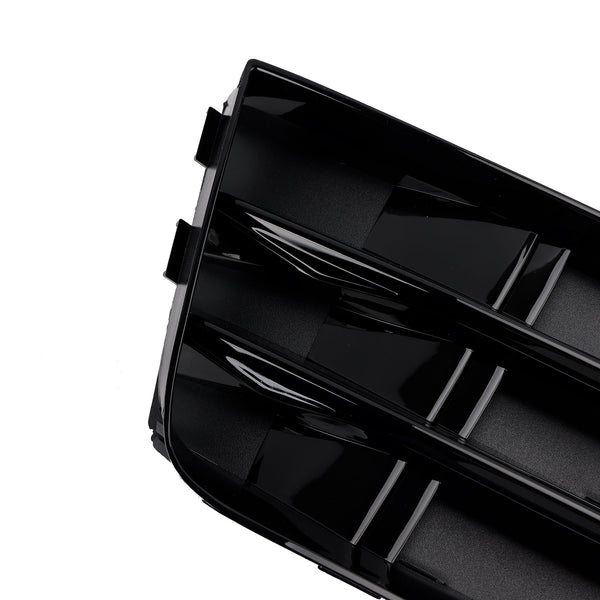 2016-2018 Audi A4 B9 Standard Version into RS4 Style 2PCS Front Fog Light Grille Lower Bumper Grill 8W0 807 681 R 8W0 807 682 R Generic