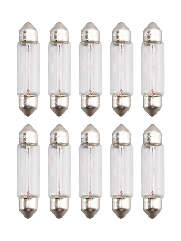 OSRAM 10PCS Car Light Tubular Lamp bulb C5W SV8.5 41MM 24V 5W 6424 Generic