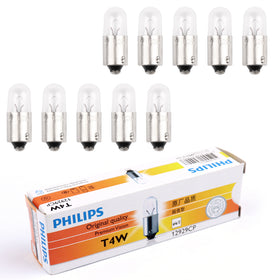 10PCS For Philips 12929 12V 4W T4W BA9s Premium Signaling Lamp Bulbs Generic