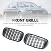 2015.07-2019.01 BMW 7 Series G11 Long-Wheel Base Pre-Facelift Black 2 Slat Front Kidney Grill Grille