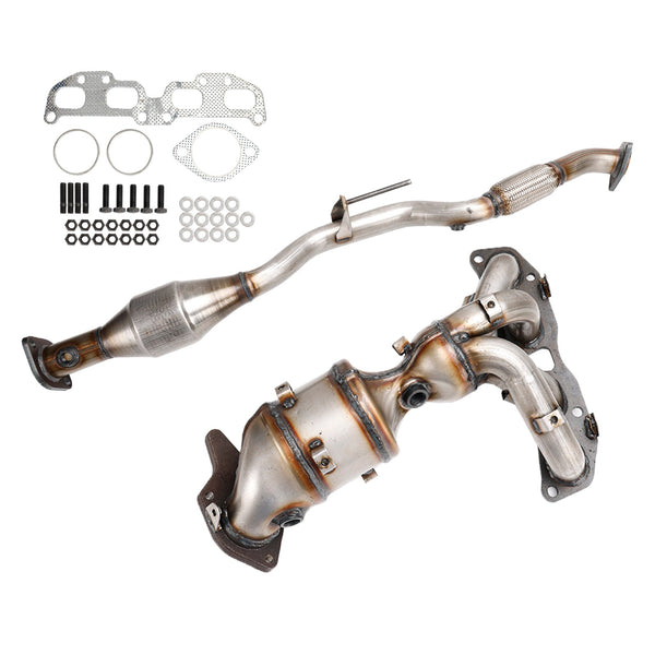 2013 Nissan Altima S Coupe 2-Door L4 2.5L Pair Front Rear Catalytic Converter