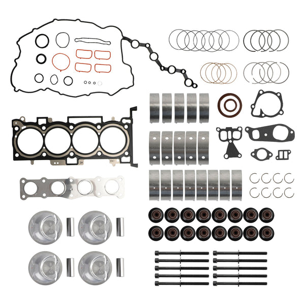 2011-16 Hyundai Sonata 4-dörrars 2,4L G4KJ Motorombyggnation Kolvar Packning Reparationssats 2102025120 2102025150 Generisk