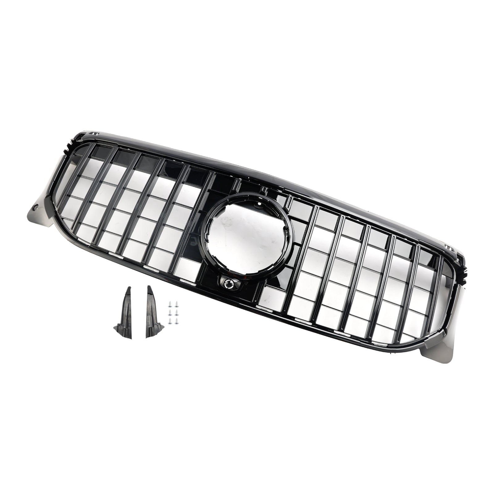 2020–2023 Mercedes Benz GLB-Klasse X247, glänzend schwarzer Frontstoßstangengrill