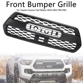 2016-2023 Tacoma TRD PRO W/Glowing Emblem PT228-35170 Front Bumper Hood Grill Kit Matte Black