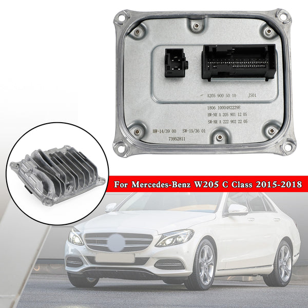 2015-2018 Mercedes-Benz W205 Classe C Controllo unità di zavorra a LED A2059005010 Generico