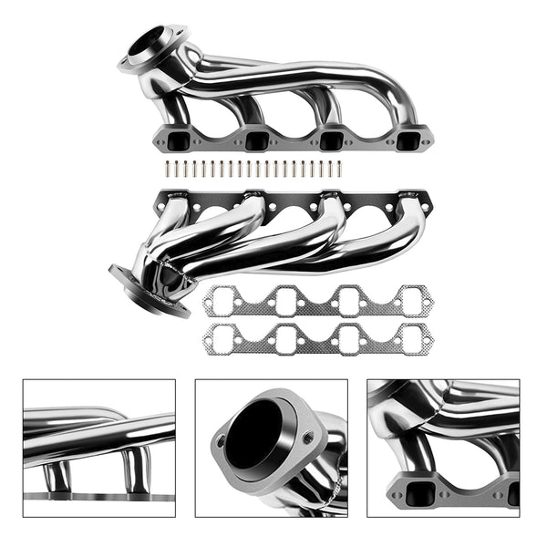 Collettore di testata da corsa in acciaio inossidabile Ford Mustang 5.0L 1990-1993 generico