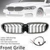 2017-2020 BMW 5-serie G30 G31 dobbel lamell foran nyregriller blank svart Generisk