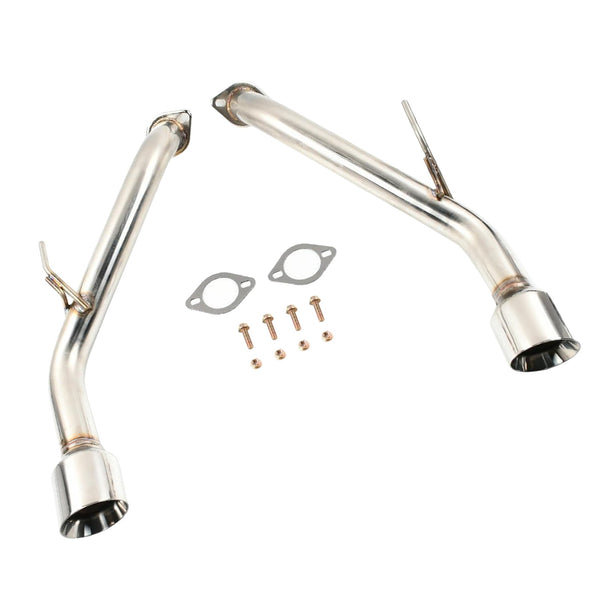 Muffler Axle Back Double Wall Dual Tips Exhaust Pipe for Infiniti Q50 2014-UP