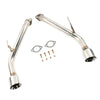 Infiniti 2014-UP Q50 Muffler Axle Back Double Wall Dual Tips Exhaust Pipe