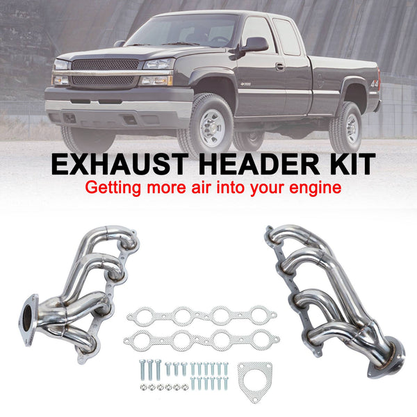 2002-2013 Chevy Silverado 1500 4.8L 5.3L 6.0L 6.2L Exhaust Headers