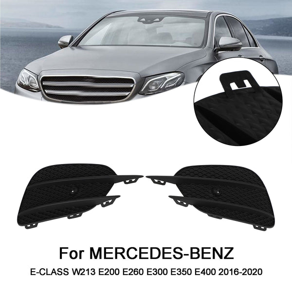 2016-2020 Benz E-KLASSEW213 E200 E260 E300 E350 E400 2 stuks Bumper Grille Mistlampen Grill Trim Cover 2138856800 Generiek