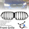2020-2022 BMW x6 G06 M50I Svart front støtfanger grill grill m/kamera hull generisk