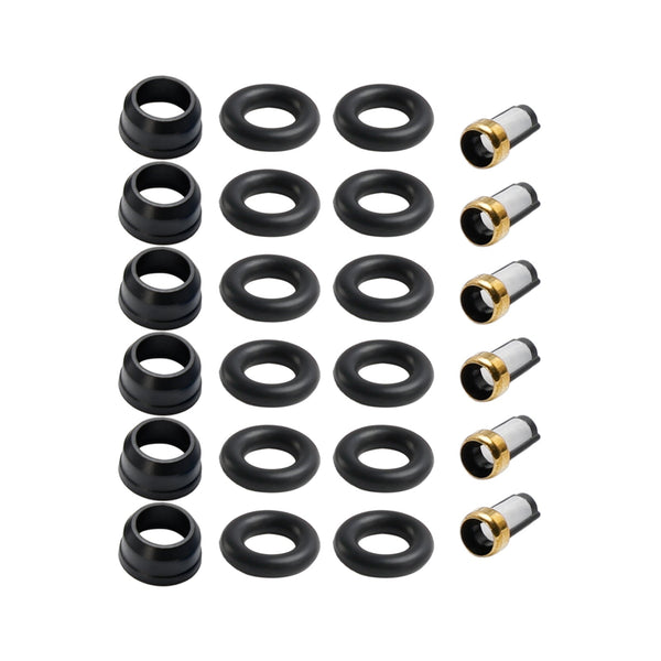 2000-2002 Chevrolet Camaro Pontiac Firebird 6Pcs Fuel Injector Repair Kit O-Rings FJ318 Generic