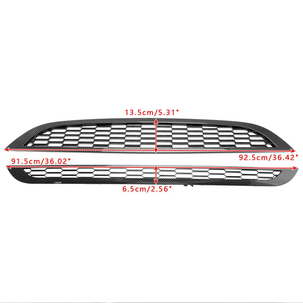 2002-2006 Mini Cooper R50 R52 R53 2Pcs Honeycomb Mesh Front Grille Grill